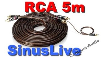 Kabel Sygnałowy Czincze RCA SinusLive CX50 5m rem