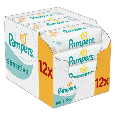 PAMPERS Chusteczki SENSITIVE 12 x 56 szt