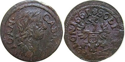 Szeląg 1661, koronny