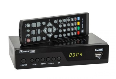 Dekoder tuner HD DVB-T2 CABLETECH URZ0326 + PILOT
