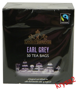 Angielska Herbata EARL GREY Knightsbridge 50 tor.