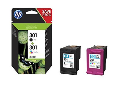E141 Oryginalny Komplet tuszy HP 301 Czarny +Kolor