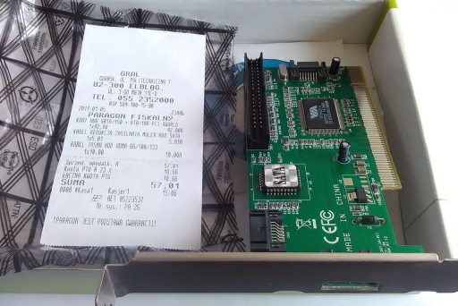 Kontroler SATA x3 + IDE x1 na slot PCI 4World