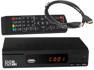 TUNER DVB-T DEKODER CYFROWY TV DVBT-2 SCART HDMI