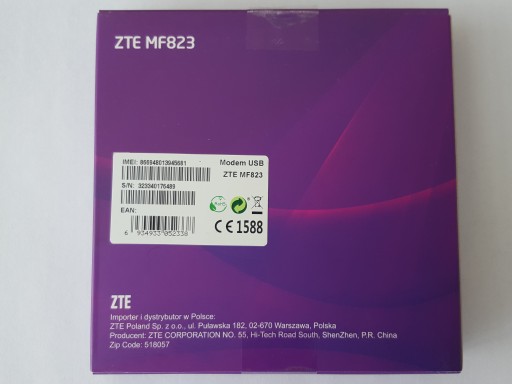 MODEM USB NA KARTĘ SIM LTE 4G 3G ZTE MF823