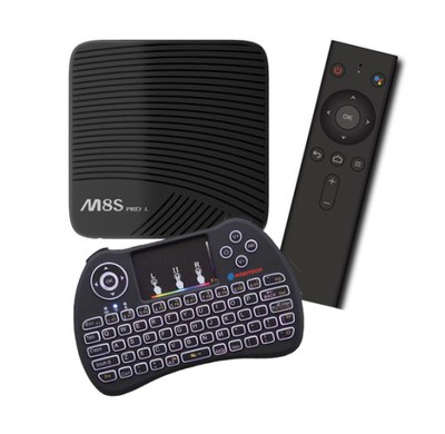 Android SMART TV BOX M8S PRO L 3/16GB + KLAWIATURA