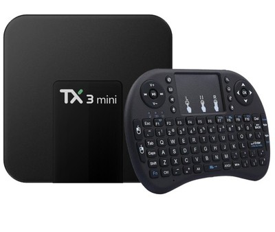 SMART TV BOX ANDROID 7 TX3 2/16GB + KLAWIATURA i8