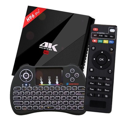 H96 PRO+ ANDROID SMART TV BOX 3/32GB + KLAWIATURA
