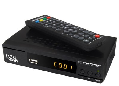 DEKODER TUNER CYFROWY DVB-T TV HD MPEG-4 EV104
