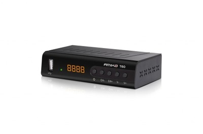 DEKODER TUNER FULL HD DVB-T2 AMIKTO T60 HDMI USB