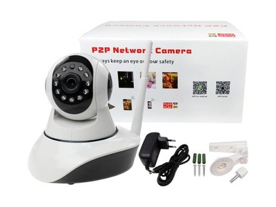Kamera IP Wi-Fi HD Obrotowa podczerwień do 8 m P2P
