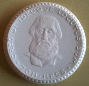 WROCŁAW BRESLAU medal 1923 biała porcelana J. HESS