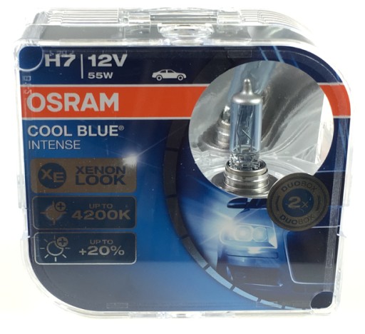 OSRAM COOL BLUE Intense H7 12V 55W DUO - Śląsk