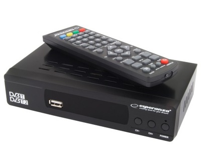 TUNER DEKODER TV CYFROWY DVB-T T2 USB HDMI SCART