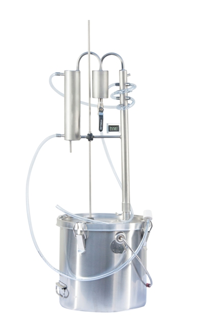 DESTYLATOR 24l ODSTOJNIK FILTR MIEDŹ 4 ZIMNE PALCE