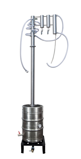 DESTYLATOR KEG 50 30l 2 ODSTOJNIKI  ZIMNE PALCE