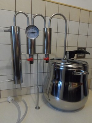 DESTYLATOR SZYBKOWAR ALKOHOL 15L 2xodstojnik