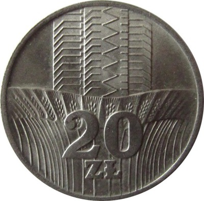 20ZŁ 1973 - WIEŻOWIEC I KŁOSY - STAN (1-) - K.765