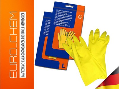 RĘKAWICE GUMOWE GOSPODARCZE FLOKOWANE ROZMIAR M