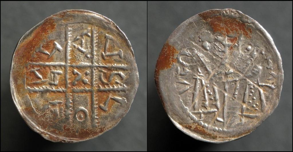 Denar WŁADYSŁAW LASKONOGI / MIESZKO PLĄTONOGI