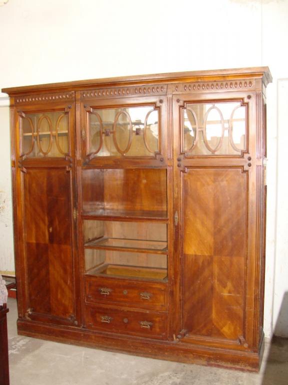 SZAFA BIBLIOTECZNA, SECESJA - DO RENOWACJI