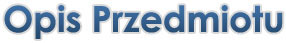 Opis Przedmiotu