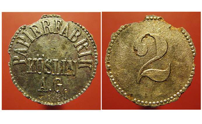 KOSLIN (Koszalin) PAPIERFABRIK A.G. 2, Zn-nik