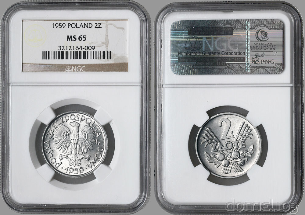 4198. 2 zł 1959 - NGC MS65