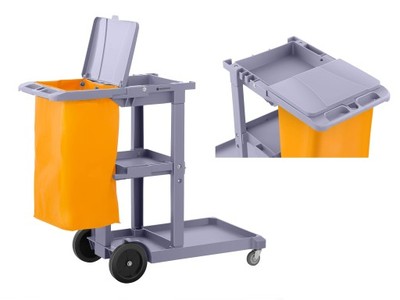 WÓZEK DO SPRZĄTANIA NIEPRZEMAKALNA TORBA Z PORKYWĄ