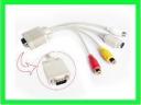 Adapter RCA VGA PC LAPTOP na TV SVGA S-Video 0562