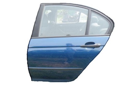 BMW E46 DRZWI LEWE TYLNE TYŁ TOPASBLAU