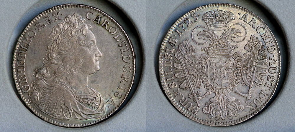 Śląsk - Karol VI. - talar 1723 , m. Wrocław