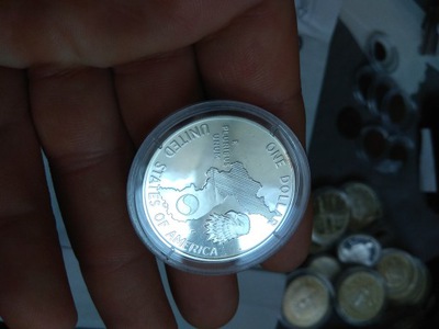 Korea 1953/91r Srebrny Dolar