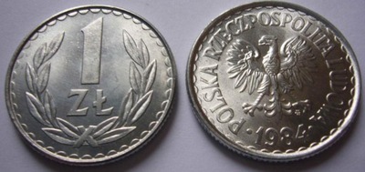 1 zł złoty 1984 mennicza menniczy