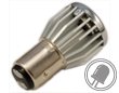 Żarówki LED samochodowe z metalowym cokołem BAY15d - dwa włókna stop/pozycja