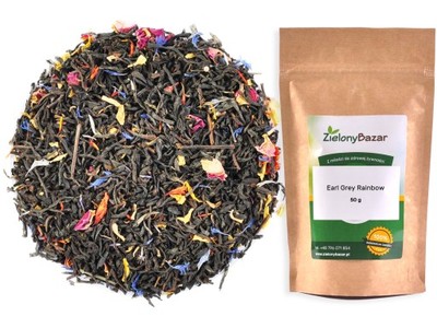 EARL GREY RAINBOW Czarna Herbata 50g PYCHOTA
