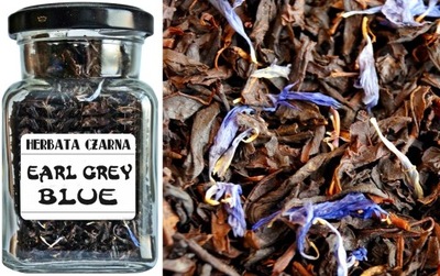 Herbata czarna EARL GREY BLUE w słoiczku
