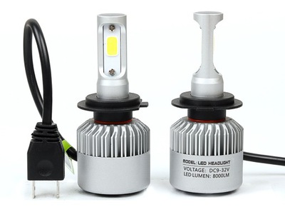 Zestaw LED 2 żarówki CREE COB H7 72W 16000lm 5-gen