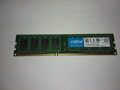 WA263 RAM CRUCIAL DIMM DDR3L 4GB 1600MHz CL11