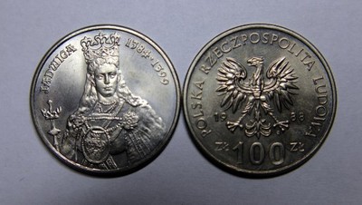 100 zł Jadwiga 1988 Mennicza
