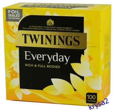 Angielska Herbata TWININGS EVERYDAY 100 tor 290g