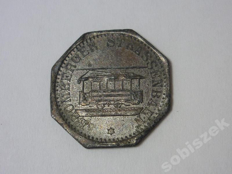 Żeton Tramwajowy Bromberg  10  moneta zastępcza