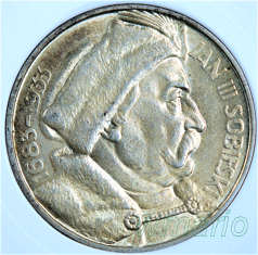 10 zl 1933 r., SOBIESKI, mennicze, WSPANIAŁE, MS65