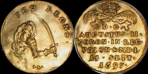Dukat koronacyjny 1697, August II 1697-1733
