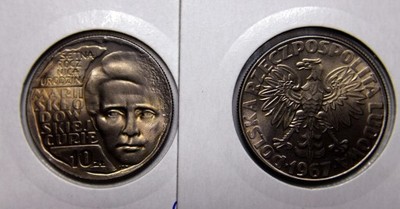 10 zł Skłodowska 1967 Mennicza