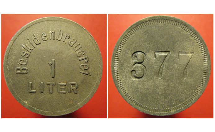 Żywiec Beskidenbrauerei - żeton browarniany