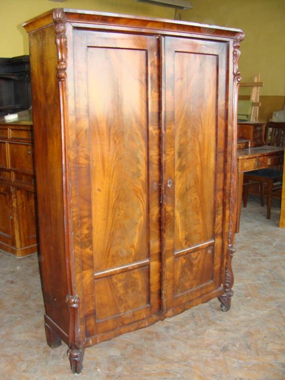 SZAFA MAHONIOWA LUDWIK-FILIP - DO RENOWACJI