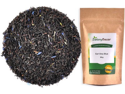 EARL GREY BLUE Czarna Herbata 50g Bławatek HIT