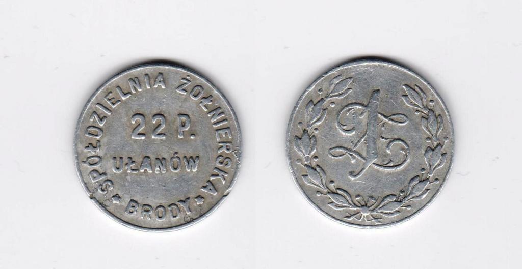 1zł Spółdzielnia 22 pułk ułanów Brody