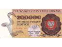 200 000 zł 200 tys zł UNC 1989r seria  D 0150111
